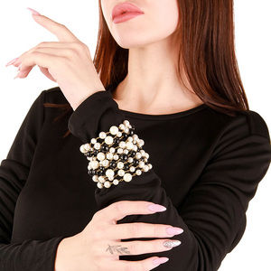 ROSANTICA MILANO BLACK, GOLD, WHITE EVENING NECKLACE | WOMENS